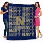 navy midshipmen fan pride blue blanket best selling