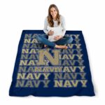 navy midshipmen fan pride blue blanket best selling