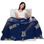 navy midshipmen fan spirit blue blanket best selling
