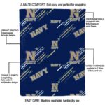 navy midshipmen fan spirit blue blanket best selling