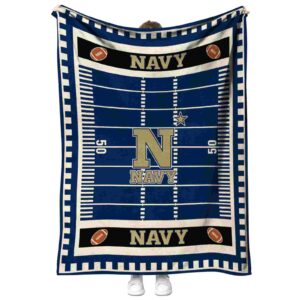 navy midshipmen football field blue blanket best selling