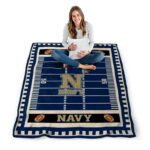 navy midshipmen football field blue blanket best selling