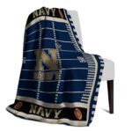 navy midshipmen football field blue blanket best selling