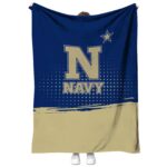 navy midshipmen gradient dots blue blanket best selling