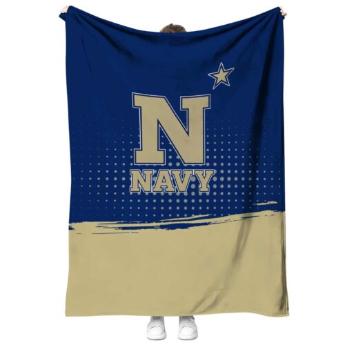 navy midshipmen gradient dots blue blanket best selling