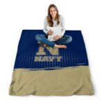 navy midshipmen gradient dots blue blanket best selling