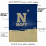 navy midshipmen gradient dots blue blanket best selling