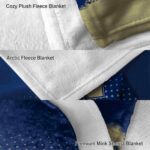 navy midshipmen gradient dots blue blanket best selling