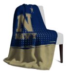 navy midshipmen gradient dots blue blanket best selling