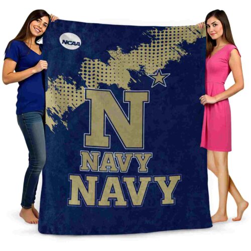 navy midshipmen grunge texture blue blanket fashion forward