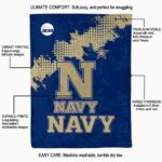 navy midshipmen grunge texture blue blanket best selling