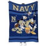 navy midshipmen three musketeers blue blanket best selling