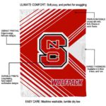 nc state wolfpack diagonal stripes red blanket new arrival