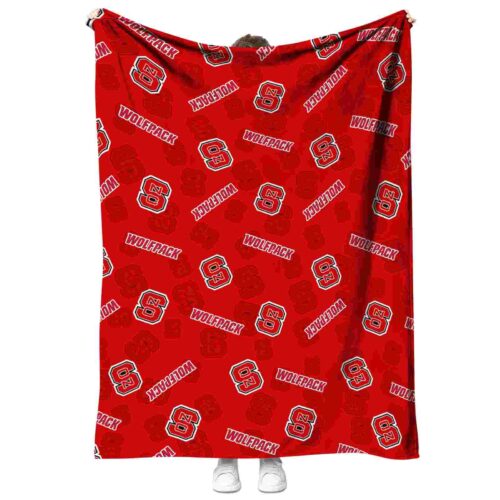 nc state wolfpack diehard fans red blanket best selling