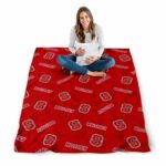 nc state wolfpack diehard fans red blanket high quality