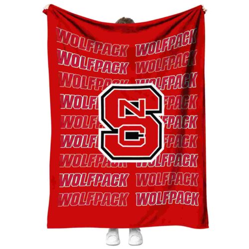 nc state wolfpack fan pride red blanket best selling