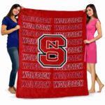nc state wolfpack fan pride red blanket fashion forward