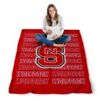 nc state wolfpack fan pride red blanket high quality