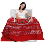 nc state wolfpack fan pride red blanket latest model
