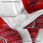 nc state wolfpack fan pride red blanket premium grade