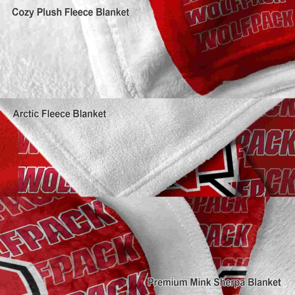 nc state wolfpack fan pride red blanket premium grade