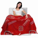 nc state wolfpack fan spirit red blanket best selling