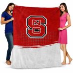 nc state wolfpack gradient dots red blanket best selling