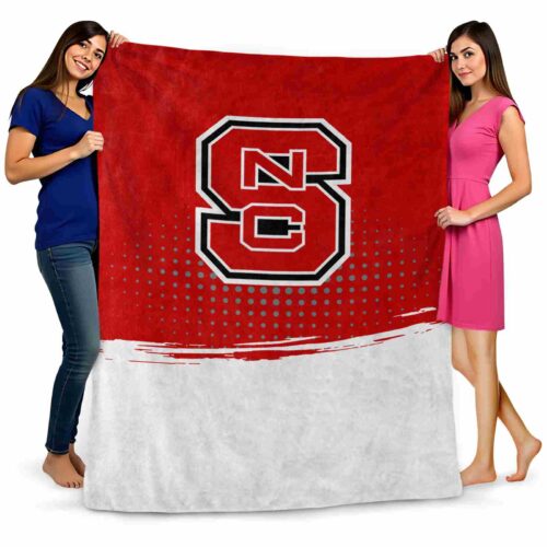 nc state wolfpack gradient dots red blanket fashion forward