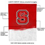 nc state wolfpack gradient dots red blanket best selling