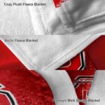 nc state wolfpack gradient dots red blanket best selling