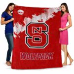 nc state wolfpack grunge texture red blanket fashion forward