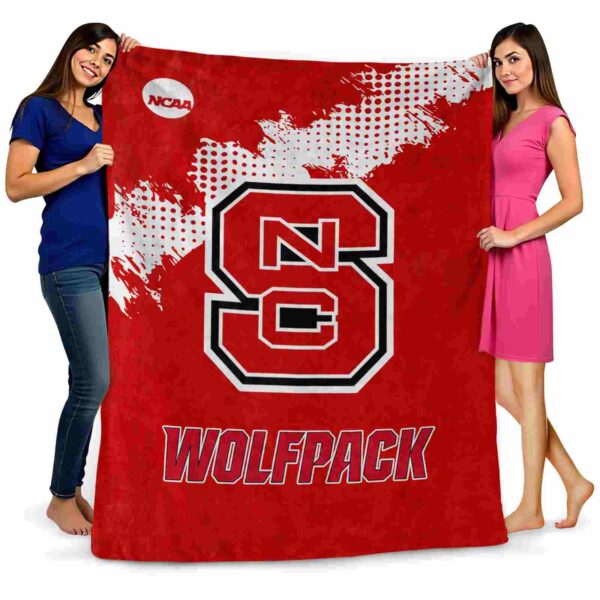nc state wolfpack grunge texture red blanket fashion forward