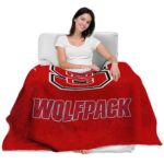nc state wolfpack grunge texture red blanket latest model