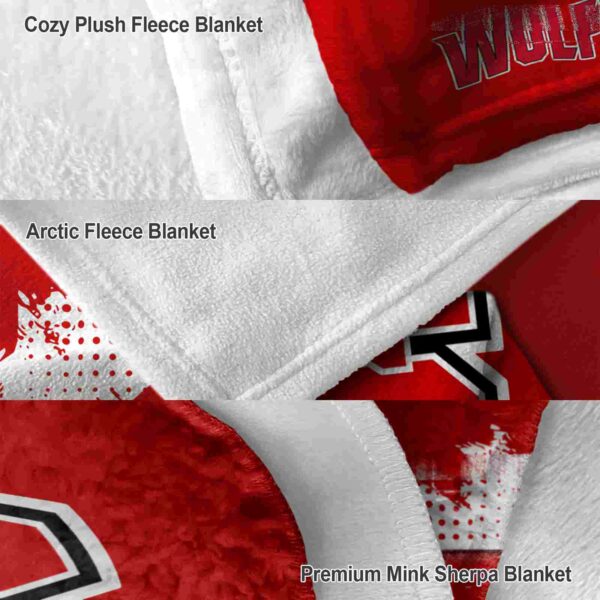 nc state wolfpack grunge texture red blanket premium grade