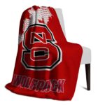 nc state wolfpack grunge texture red blanket top rated
