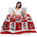 nc state wolfpack mickey minnie red white blanket latest model