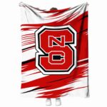 nc state wolfpack paint streaks red white blanket best selling