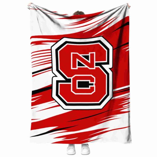 nc state wolfpack paint streaks red white blanket best selling