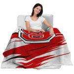 nc state wolfpack paint streaks red white blanket best selling