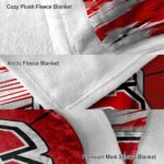 nc state wolfpack paint streaks red white blanket best selling