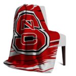nc state wolfpack paint streaks red white blanket best selling