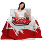nc state wolfpack splatter effect red blanket latest model
