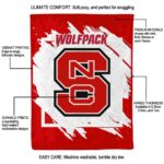 nc state wolfpack splatter effect red blanket new arrival