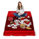 nc state wolfpack three musketeers red blanket high quality