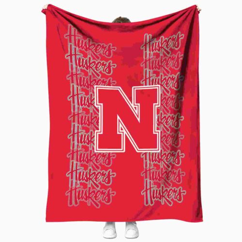 nebraska cornhuskers fan pride red blanket best selling