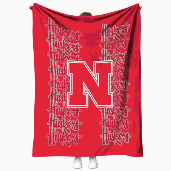 nebraska cornhuskers fan pride red blanket best selling