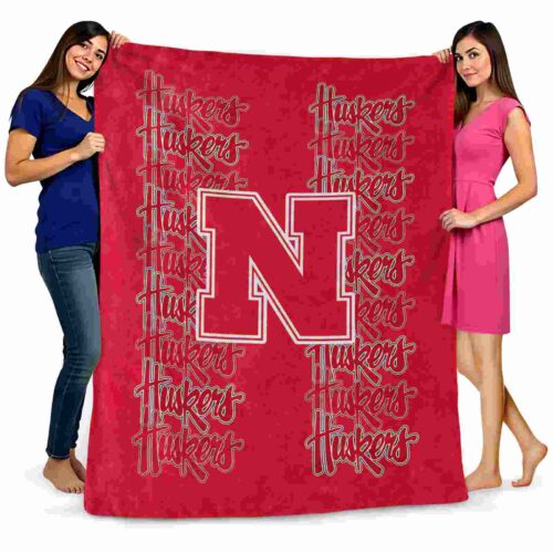 nebraska cornhuskers fan pride red blanket fashion forward