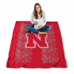nebraska cornhuskers fan pride red blanket high quality