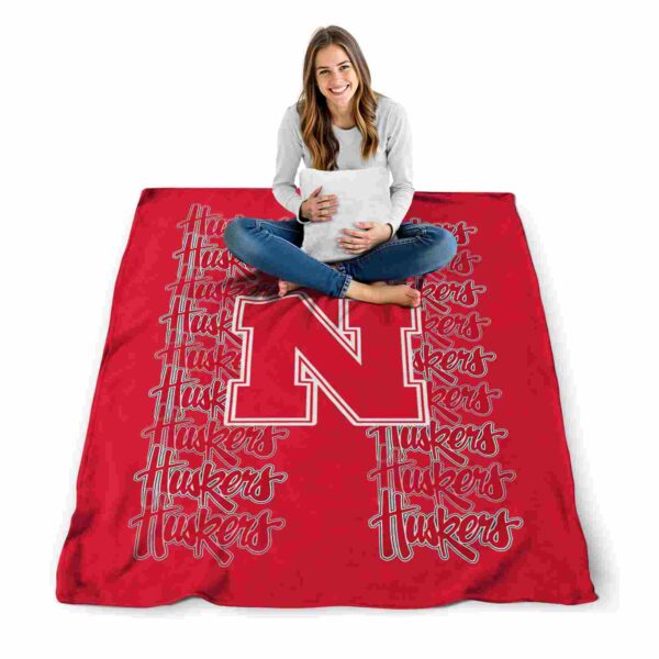 nebraska cornhuskers fan pride red blanket high quality