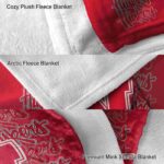 nebraska cornhuskers fan pride red blanket premium grade